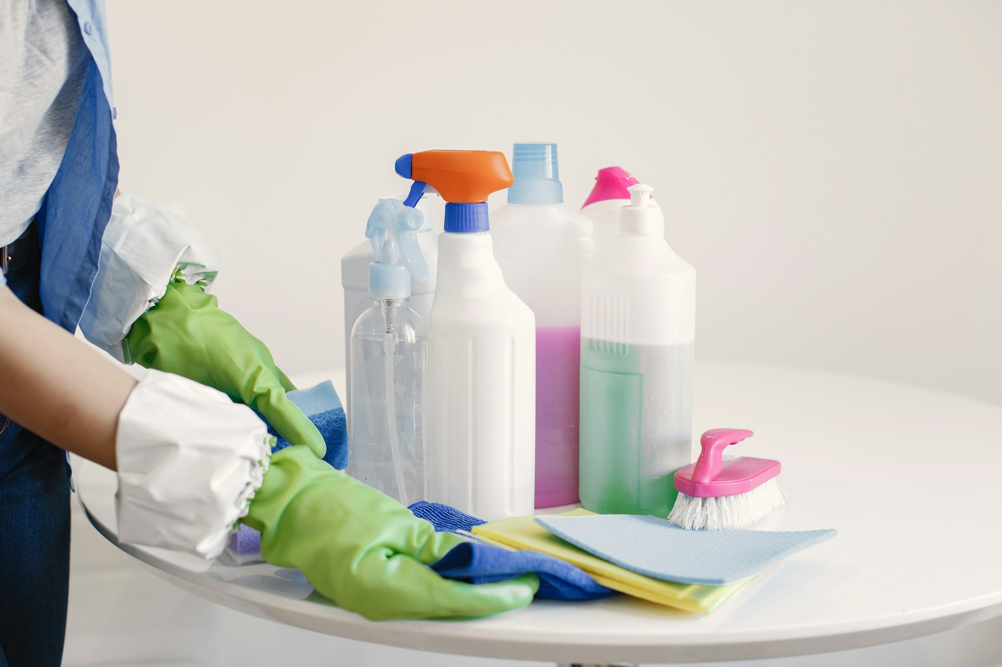 Cleaning products prepared for cleaning